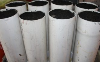 PVC Pipe Sections for Spinach