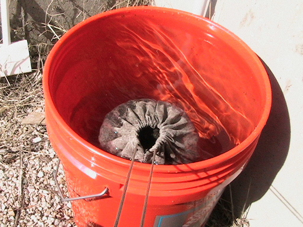 Burlap Bag in Water